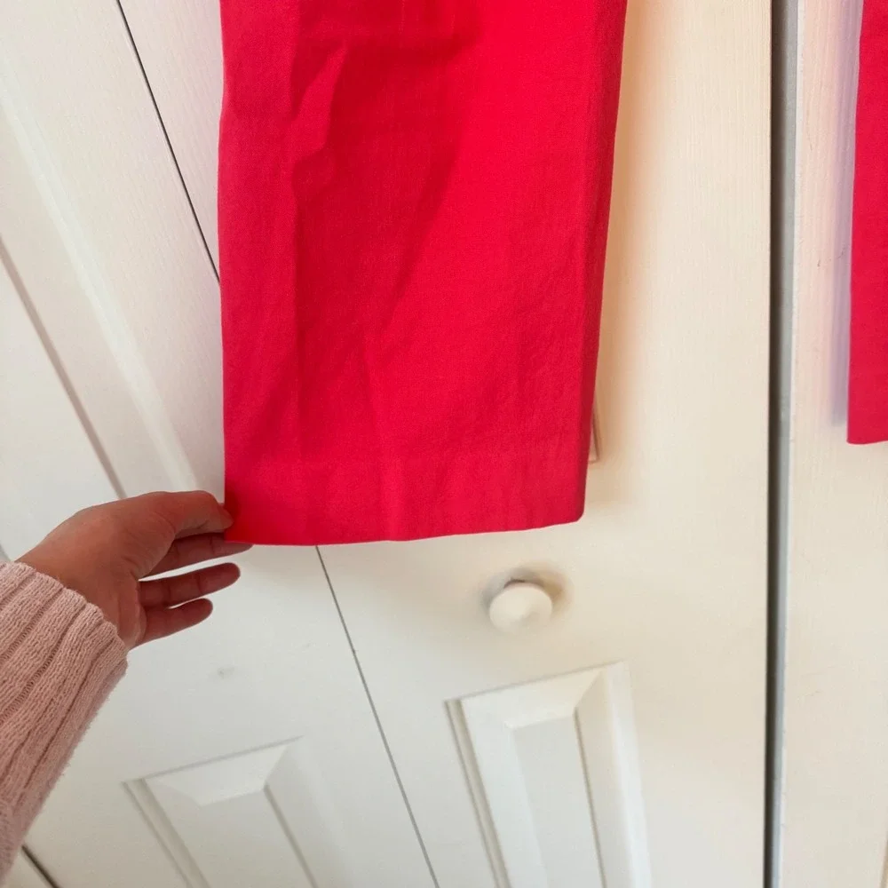 J.Crew Kelsey Pant Pink Red Kick Flare Cropped Trousers Size 2 - Picture 4 of 4